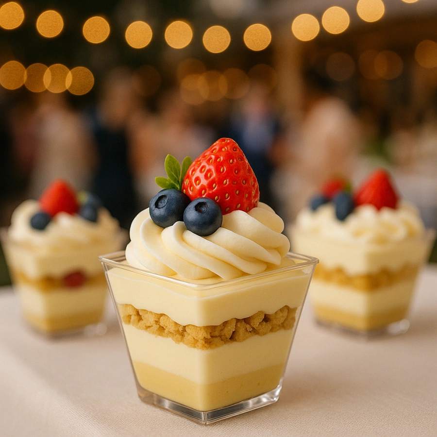 Kubki pucharki na deser jednorazowe do mono porcji 50 szt. 120 ml