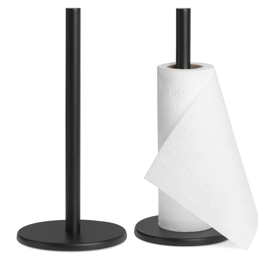 Uchwyt stojak na ręcznik papierowy kuchenny czarny 32x15 cm