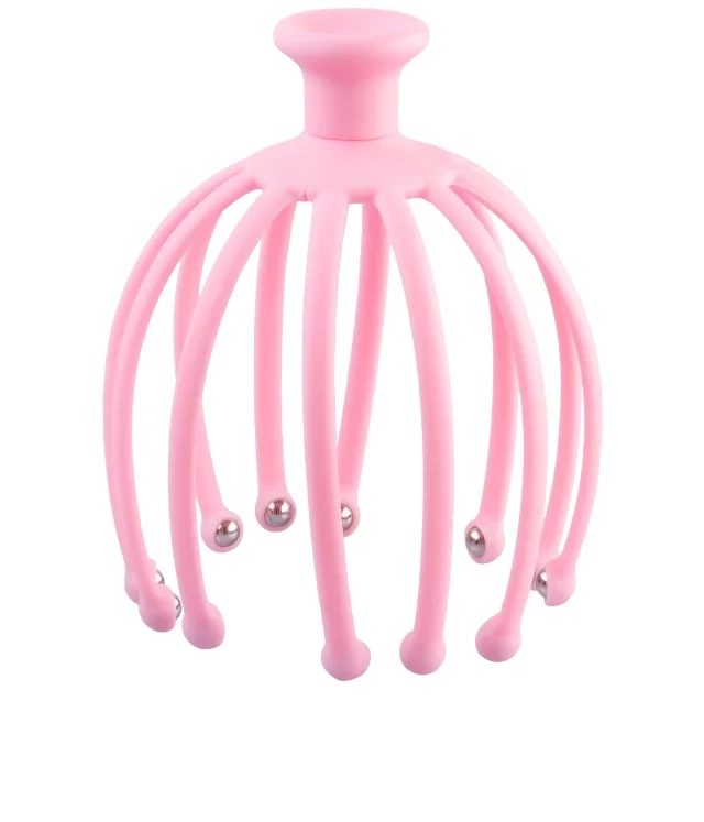 Masażer do skóry głowy, różowy