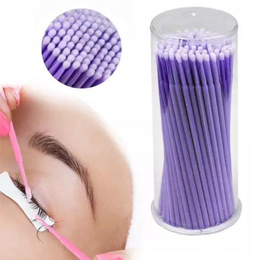 Jednorazowe mikro aplikatory do rzęs bezwłókninowe 2 mm