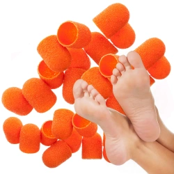 Kapturki nakładki ścierne do pedicure 13 mm #180 10 szt.
