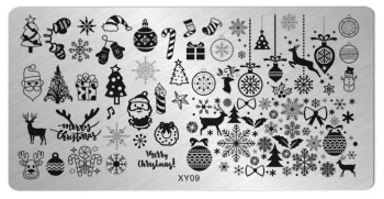 Blaszka do stempli na paznokcie XY09