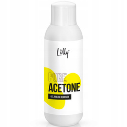 Aceton Lilly zmywacz do paznokci do usuwania hybrydy 100 ml