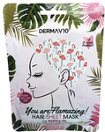 Derma V10 odżywcza maska do włosów w płachcie z olejem marula