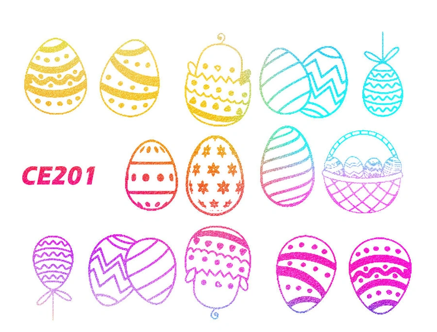 Naklejka wodna wielkanocna CE201