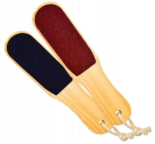 Drewniana tarka do stóp dwustronna