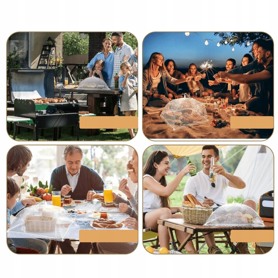 Moskitiera na jedzenie składana 40 x 27 cm