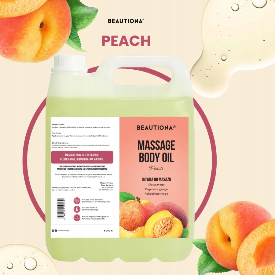 Oliwka olejek do masażu brzoskwiniowa 5000 ml