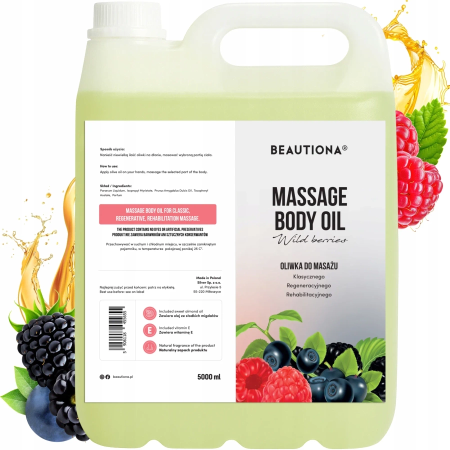 Oliwka olejek do masażu ciała wild berries 5000 ml