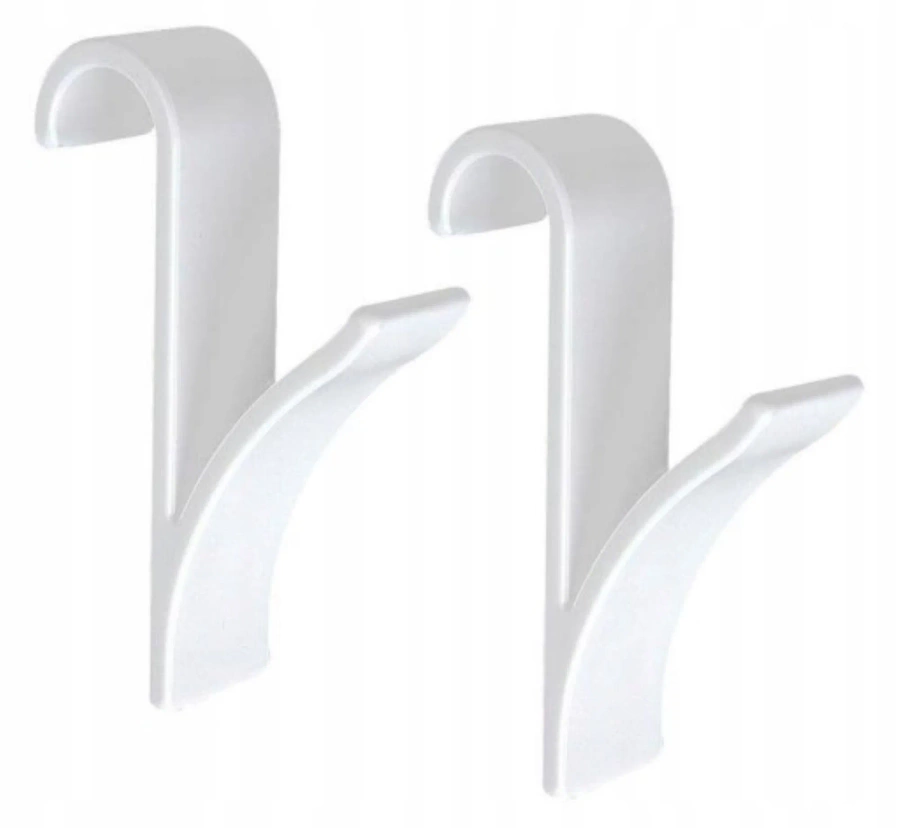 Wieszak na ręczniki biały 2 szt