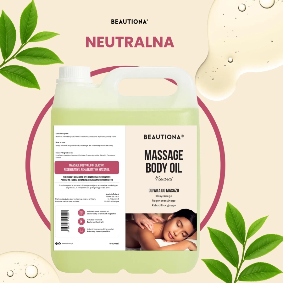 Oliwka olejek do masażu neutralna 5000 ml