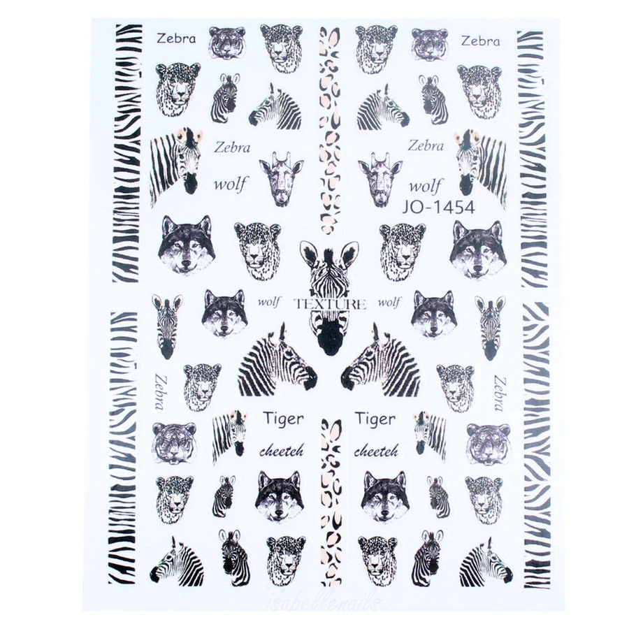 Naklejki 3D na paznokcie zebra JO-1454
