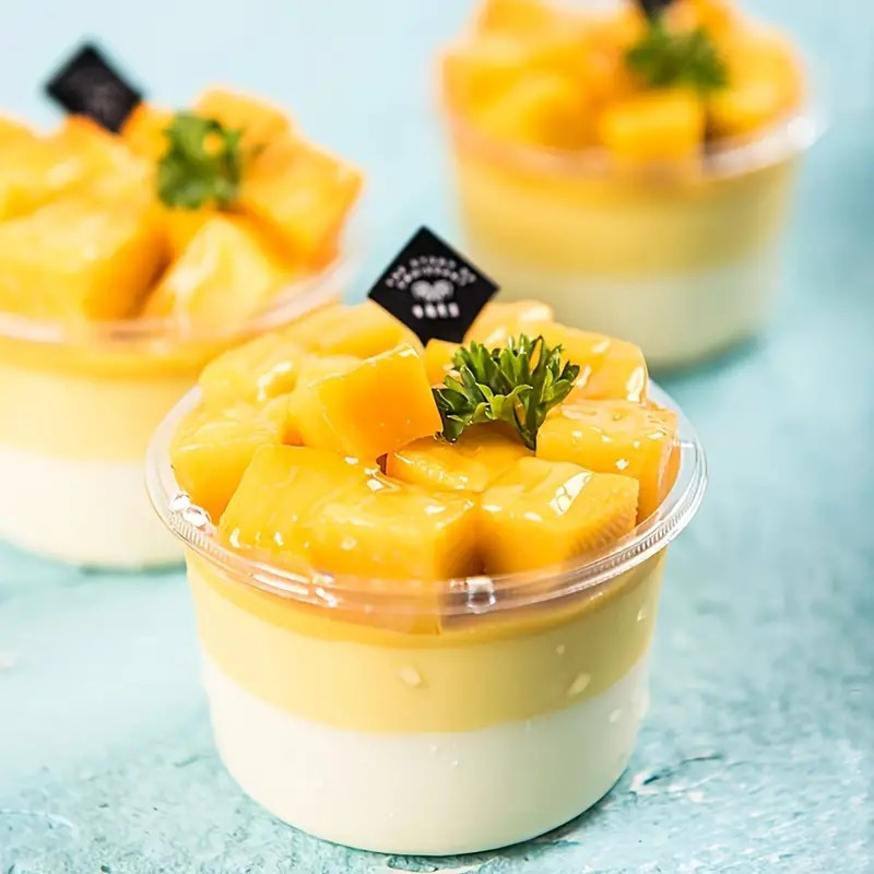 Transparentne pojemniki z pokrywką 50 szt