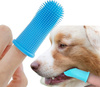 Silikonowa szczoteczka do mycia zębów dla psa i kota