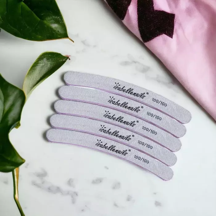 Pilnik do paznokci banan zebra 100/100 25 szt.