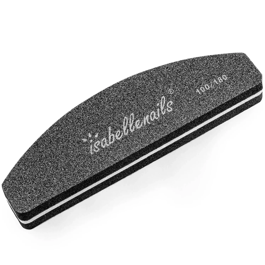 Mini polerka do paznokci, blok polerski czarny 100/180 łódka buffer 10 sztuk