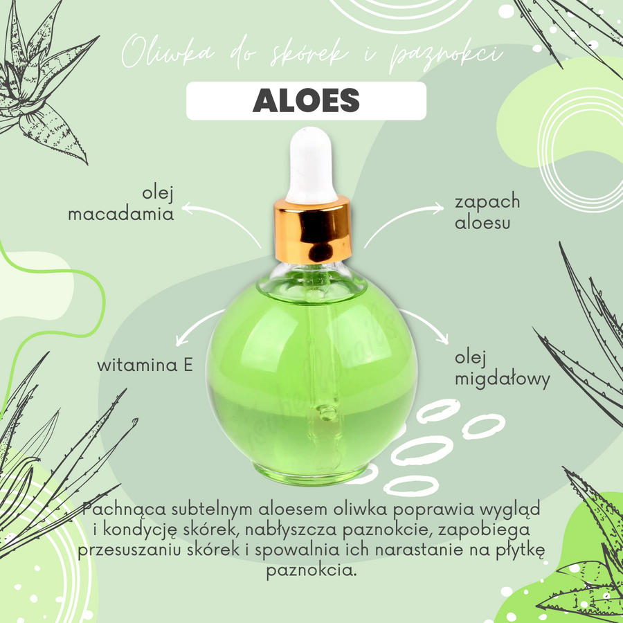 Oliwka do skórek i paznokci Aloe Vera 75 ml