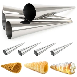 Foremki stożki do rurek z kremem 10 szt.