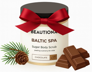 Peeling cukrowy gruboziarnisty do ciała o zapachu czekolada 250 ml