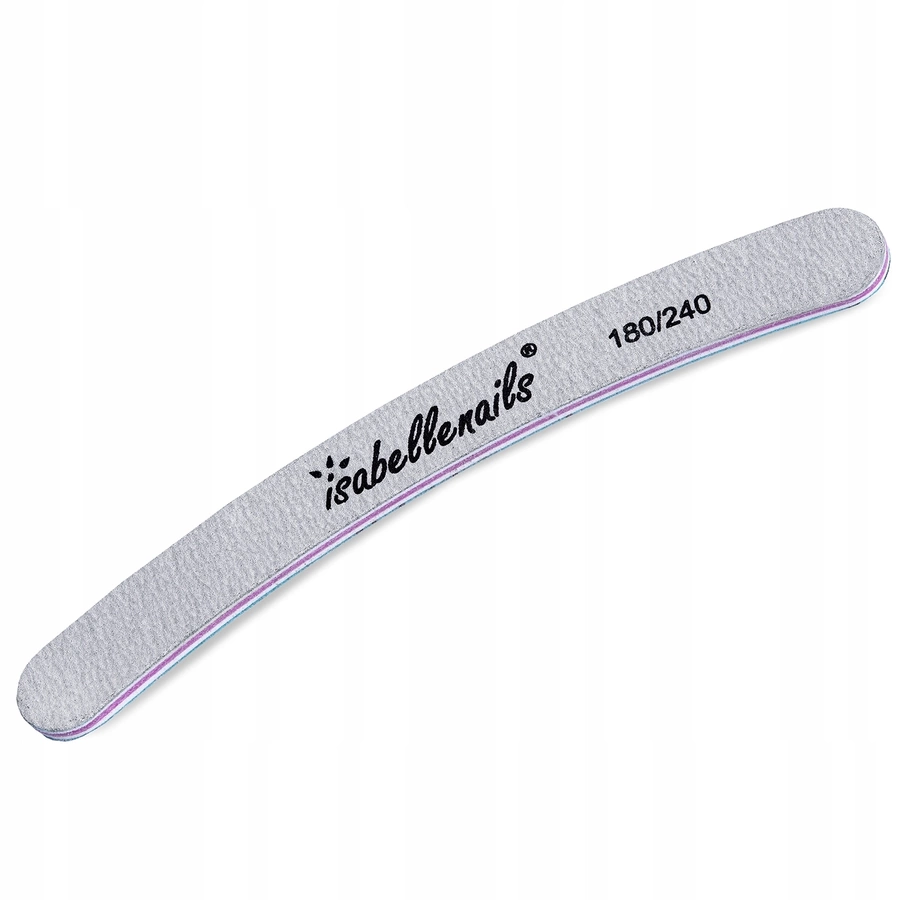 Pilniki do paznokci banan zebra 180/240 - zestaw 25 szt bezpieczny zestaw