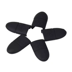 Klipsy czapeczki silikonowe do usuwania lakieru BLACK 5 szt.