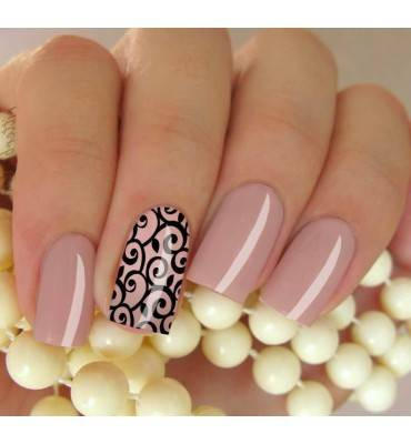 Isabellenails Lakier do stempli czarny 7 ml