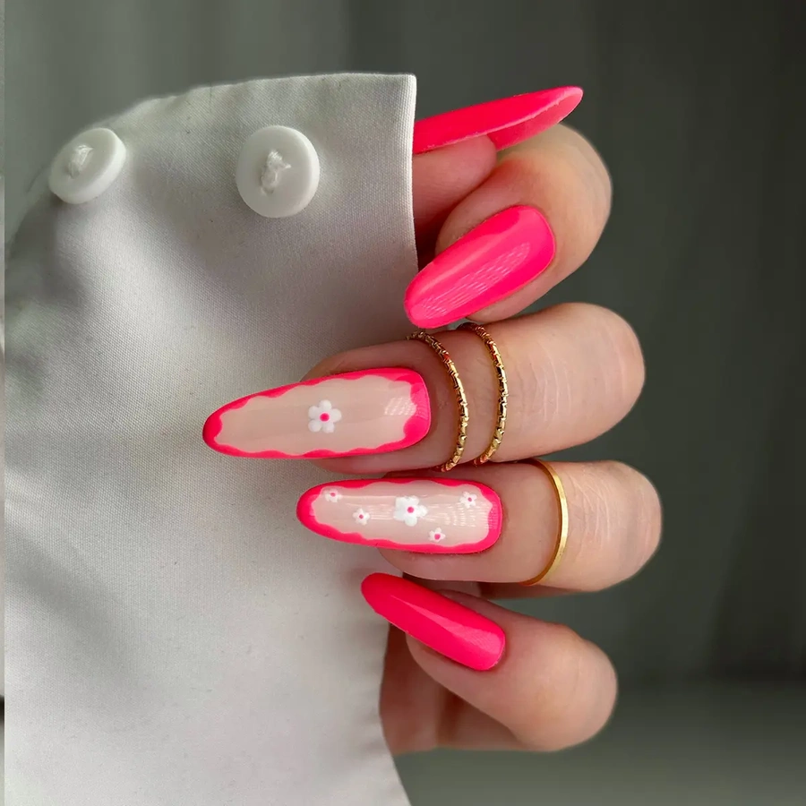 Lakier hybrydowy 7 ml - 321. Neon Pink Crazy