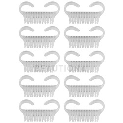 Szczoteczka Mała z Podwójnym Uchwytem, przezroczysta 10 sztuk