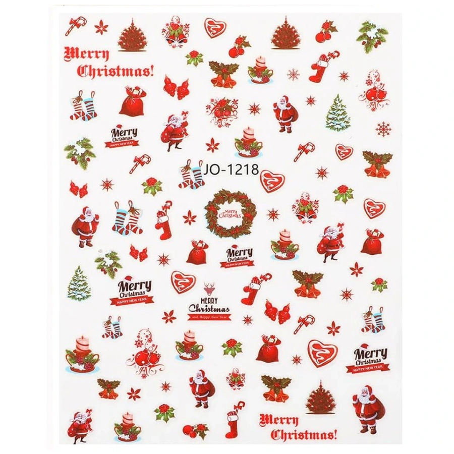 Naklejki na paznokcie samoprzylepne motyw świąteczny