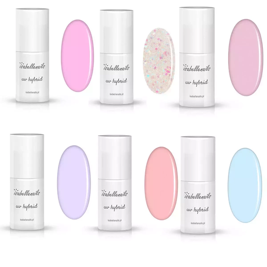 Zestaw do przedłużania hybryd z żelem, lampą Sun X7 MAX i frezarką