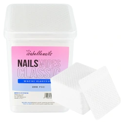 Bezpyłowe waciki perforowane isabellenails białe