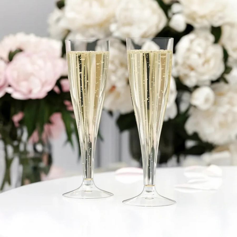 Plastikowe kieliszki do szampana 10 szt 120 ml