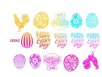 Naklejka wodna wielkanocna CE202