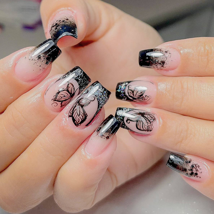 Isabellenails Lakier do stempli czarny 7 ml