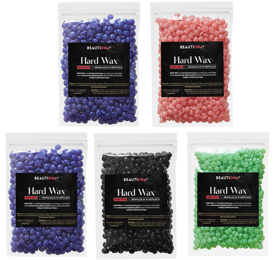 Zestaw wosk twardy do depilacji 500 g