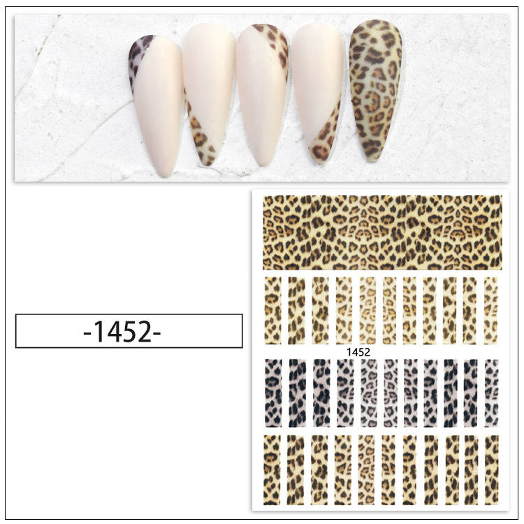 Naklejki 3D na paznokcie panterka 1452