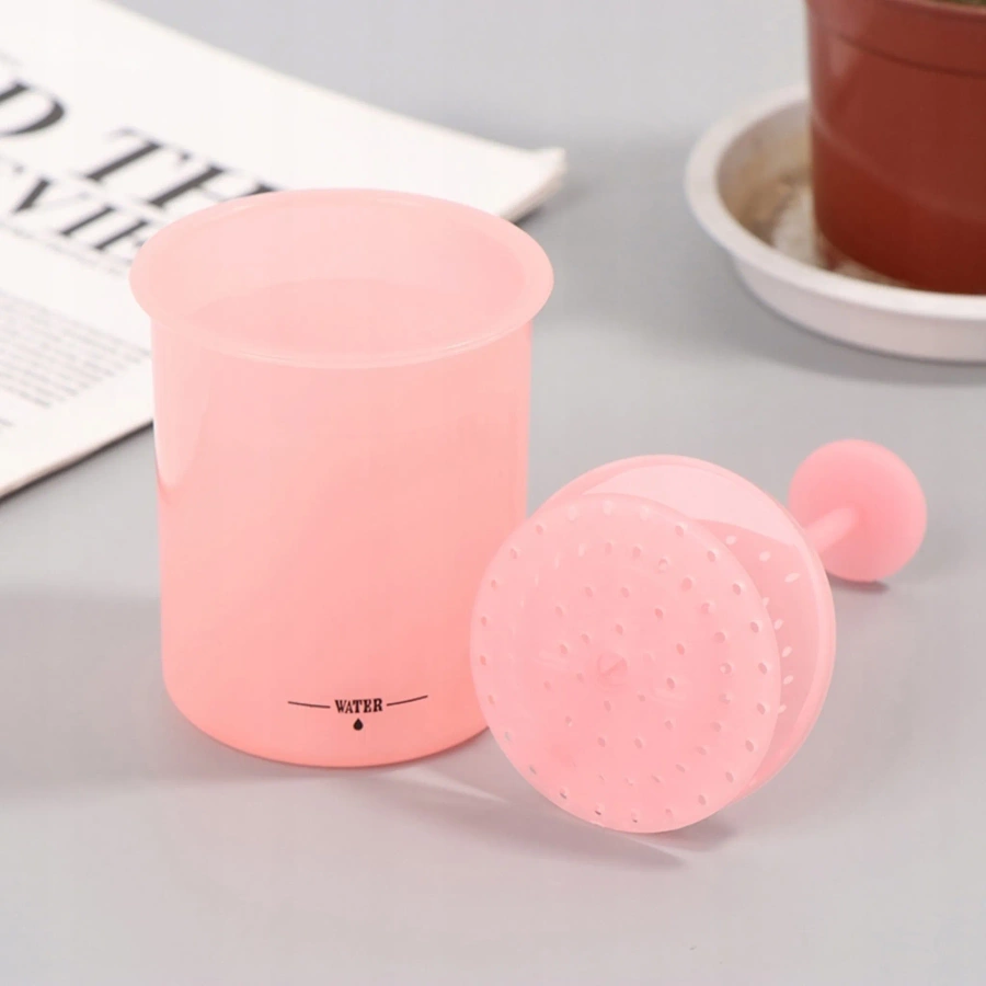 Spieniacz do szamponu kubek do spieniania kosmetyków biały 8x9 cm