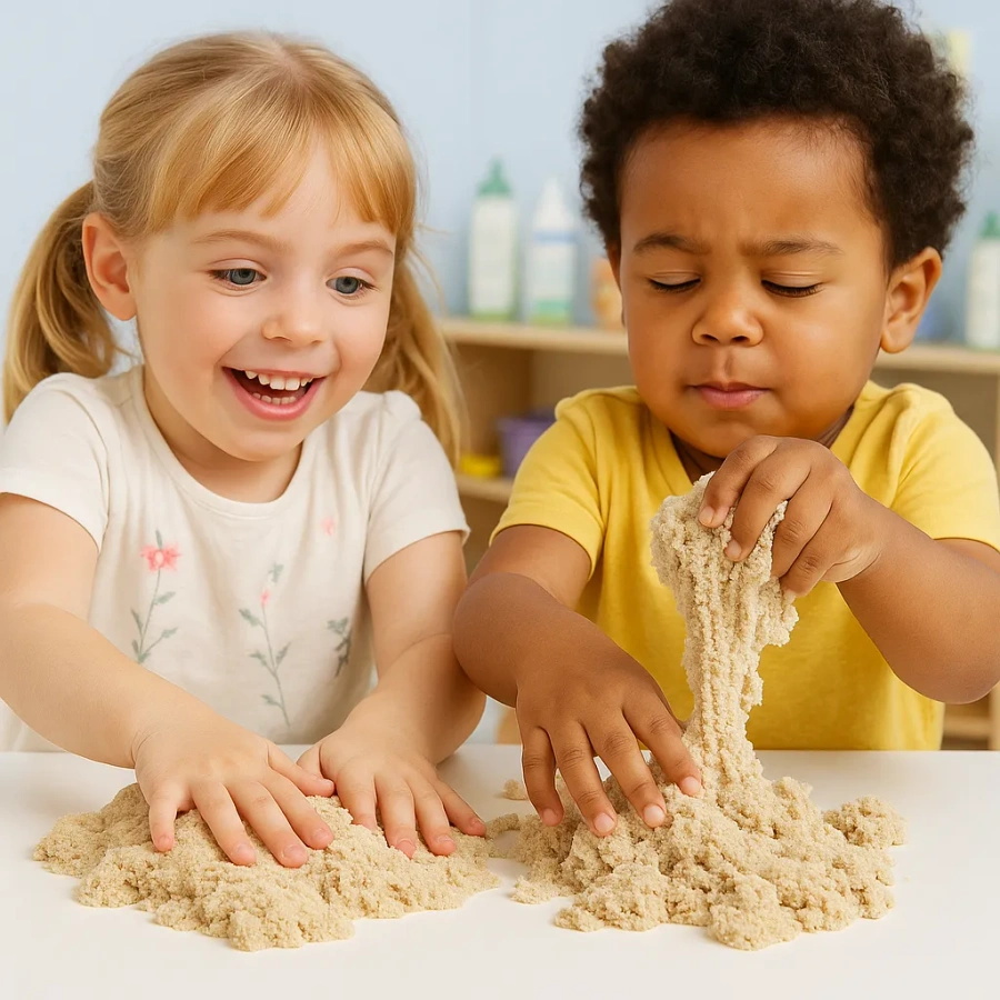 Piasek Kinetyczny 1 kg Fioletowy – Super Plastyczna Piaskolina dla Dzieci