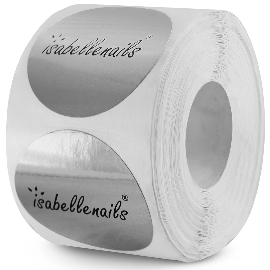 Naklejki do czyszczenia stempla srebrne 300 sztuk