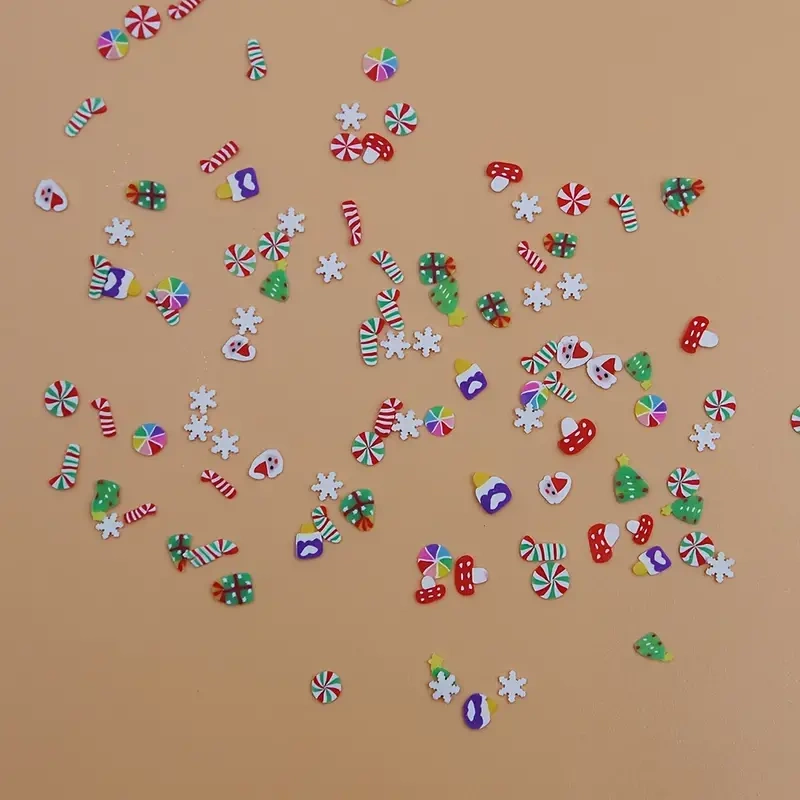 Mix ozdób świątecznych 3D do paznokci