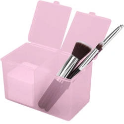 Organizer pojemnik na kosmetyki zamykany różowy