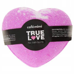 Cafe Mimi Musująca Kula Serce do Kąpieli 115g True Love, różowa