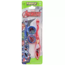 Firefly Avengers Zestaw szczoteczek do zębów dla dzieci 3+ z osłonkami 3D 2 sztuki