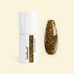 Lakier hybrydowy 7 ml - 353. Glitter Gold